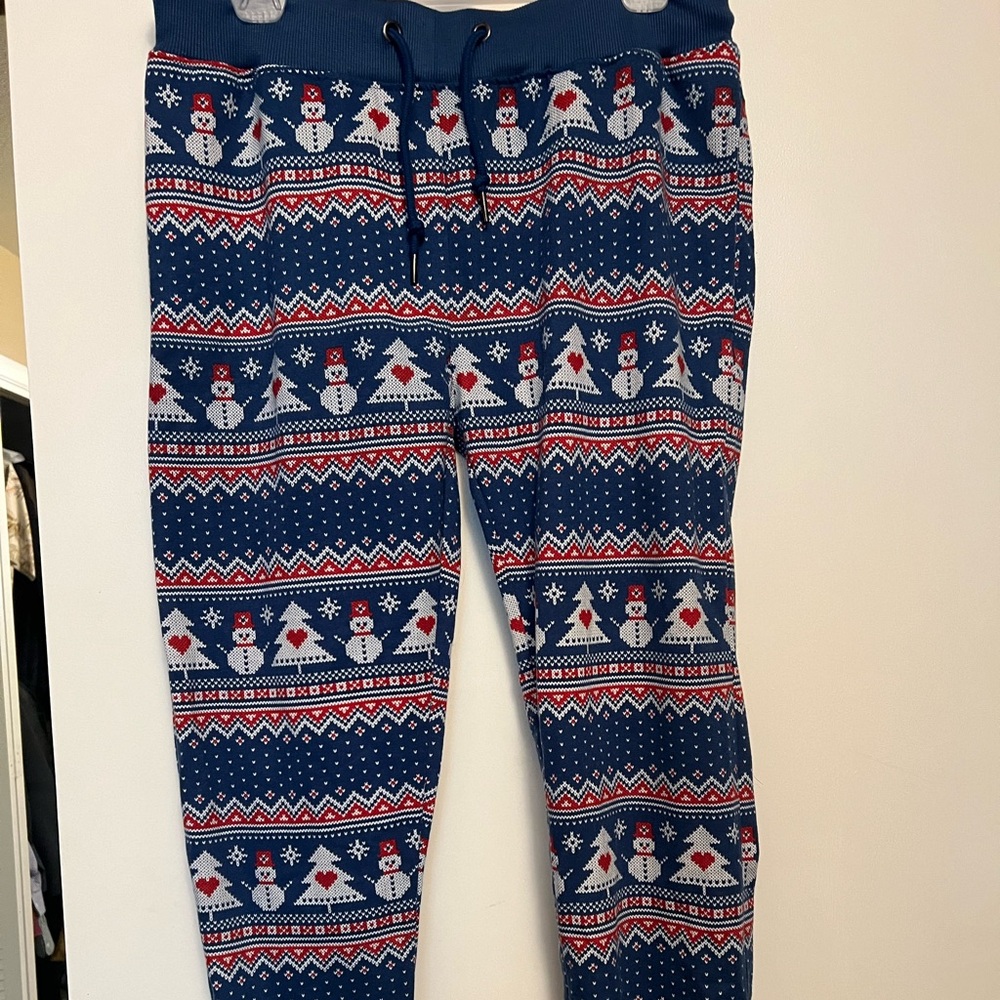 Christmas snowmen joggers